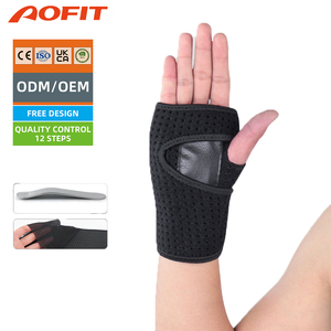 Aofit 钢板力量训练护掌护具关节扭伤扭伤固定护腕保护器 - Product Image 1