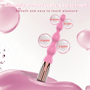 Özel Logolu Silikon Su Geçirmez Yetişkin Seks Oyuncağı Boncuklar <span class=keywords><strong>Anal</strong></span> Dildo Popo Fişi Vibratör Unisex Yüksek Kaliteli Masaj Ürünleri - Product Image 3