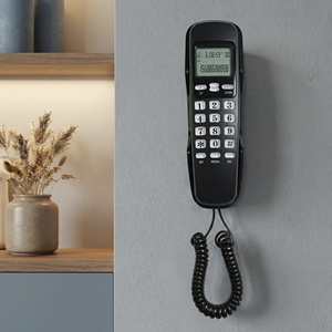 Téléphone filaire mural pour bureau et hôtel, ensemble téléphonique filaire compact pour la maison, vente en gros - Product Image 1