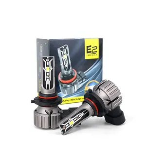 2023 New mini LED E2 car LED headlights 9005 9006 HB3 HB4 H10 car lights bulbs luces led para auto