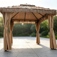 Chaise suspendue d'extérieur au design moderne, résistante à l'eau et à la corrosion, avec structure en acier inoxydable à 4 côtés, pour patio et mobilier d'extérieur