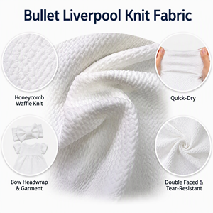 Tela de punto <span class=keywords><strong>Liverpool</strong></span> de burbujas 100% poliéster para lazos, de secado rápido, doble cara, elástica, peso medio, tejido de trama para bolsos - Product Image 2