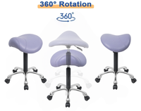 Tabouret ergonomique Antluplus au design élégant, chaise de bureau avec base en métal pour le travail