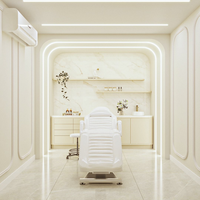 Table de massage et de soin du visage M&S, mobilier de salon de beauté, lit de spa pour hôtel, salle de sport, école, usage commercial, en cuir PU et pierre de jade