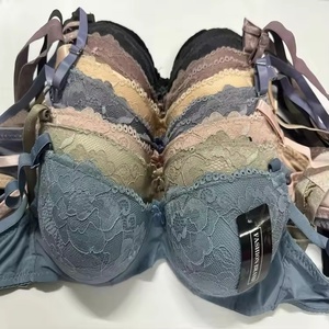 Venta al por mayor de fábrica: Nuevo sujetador de lencería acolchado sin costuras de nailon con encaje lateral para mujer, en varios colores, de satén. - Product Image 2