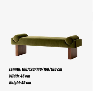 Banc de canapé de style vintage, meubles de salon, ottoman multifonctionnel, entrée, chambre à coucher, banc de bout de lit, banc long haut de gamme - Product Image 6