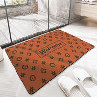 Nouveau product40 * 60CM Rectangle antidérapant Super absorbant boue de diatomée séchage rapide tapis de bain salle de bain douche tapis de sol