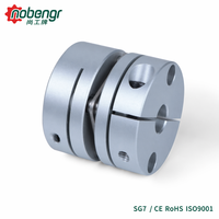 Coupleur compact à simple diaphragme, moyeu en aluminium, pince à disque en acier inoxydable, jeu nul, rotation identique pour imprimante 3D, servomoteur CNC