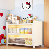Meuble de rangement en acier anti-poussière pour salon, organisateur multi-niveaux pour chambre de bébé, étagère métallique résistante au soleil pour balcon domestique