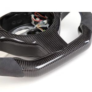 Volantes de fibra de carbono con luz de cambio LED aptos para <span class=keywords><strong>BMW</strong></span> E90 E92 <span class=keywords><strong>M3</strong></span> E82 E91 E93 E87 <span class=keywords><strong>M3</strong></span> M2 volantes personalizados E46 E60 <span class=keywords><strong>E36</strong></span> E70 - Product Image 6