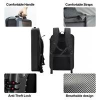 Mochila Publicitaria con Pantalla Táctil LCD de 21.5 Pulgadas, Resistente al Agua IP65, Animación Opcional, 1080p, CMS Integrado para Centros Comerciales y Tiendas Minoristas