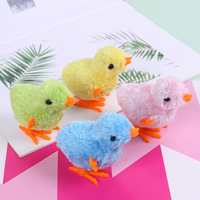 Jouet à remonter en peluche en forme de poulet mignon pour enfants avec fonction de saut, jouet pour bébé
