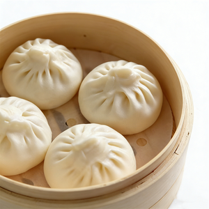 Ensemble de raviolis chinois artificiels en plastique pour cuisson à la vapeur, 4 Xiaolongbao réalistes à motif cœur, matériaux de qualité supérieure, cuisine traditionnelle - Product Image 5