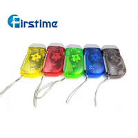 Senter Tekan Manual Logo Kustom Murah Pertama di Pasaran, Daya 3 LED, Lampu Senter untuk Berkemah, Produk Promosi