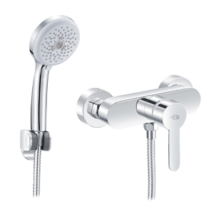 Set Doccia Termostatico Iole in Rame Lucido con Miscelatore Esterno e Finitura Cromata, Getti Morbidi e Massaggianti per Uso in Appartamento - Product Image 2