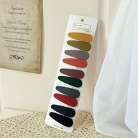 10 couleurs simples petites pinces à cheveux filles accessoires de cheveux multi couleur et forme mate boutons-pression
