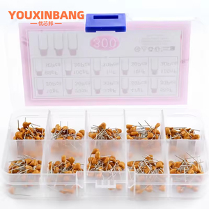 300pcs 10 giá trị nguyên khối tụ gốm Bộ phân loại tự làm mẫu hộp 50V 10pf 20PF 30pf 47pf 56pf 68pf 100pf 1nf 10nf 100nf - Product Image 4