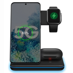 2020 nueva venta caliente 3 en 1 cargador inalámbrico soporte 15W de carga rápida para iPhone iWatch Airpods - Product Image 5