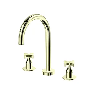 Momali brass bathroom 3 holes vanity dual handle lever basin faucet