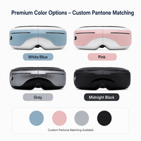 Masseur oculaire à compression d'air 4D OEM, rechargeable, avec thérapie thermique, soulage la sécheresse oculaire, réduit le stress, pliable, appareil intelligent pour le soin des yeux