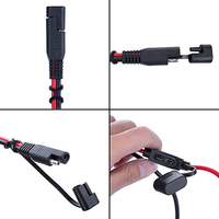 Hotsale 16AWG 10A sigorta 12V RingTerminal koşum özelleştirilmiş 10A /15A 2-Pin hızlı bağlantı SAE fiş
