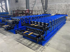 Китай, 960 <span class=keywords><strong>990</strong></span>, трапециевидная и гофрированная крыша, цинковая крыша, двухслойная железная листовая машина для производства рулона в FR - Product Image 3