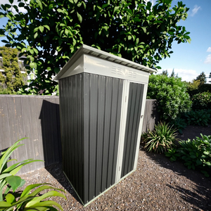 Caja de <span class=keywords><strong>Almacenamiento</strong></span> <span class=keywords><strong>Exterior</strong></span> Personalizable de 5x3 Pies, Cobertizo de Jardín, Unidad de <span class=keywords><strong>Almacenamiento</strong></span> de Metal Galvanizado, Impermeable, Cobertizo para Herramientas - Product Image 2