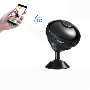 Tốt nhất người bán micro Wifi Mini máy ảnh màu đen trong nhà máy ảnh thông minh an ninh máy ảnh trong nhà CCTV 360 Micro SD Thẻ RoHS 2 giờ firebox