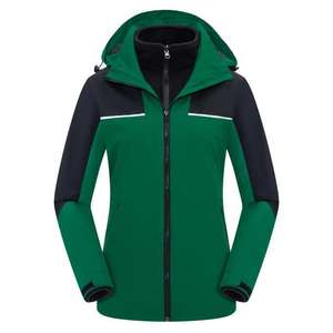 Veste coupe-vent trois-en-un détachable pour l'extérieur, veste épaisse et chaude en deux pièces pour <span class=keywords><strong>homme</strong></span>, veste de <span class=keywords><strong>ski</strong></span> imperméable et coupe-vent - Product Image 2