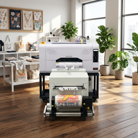 Imprimante DTF A3 à transfert thermique avec 2 têtes XP600, nettoyage automatique des têtes d'impression, imprimante numérique DTF pour film PET pour l'impression de vêtements personnalisés