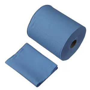 OEM Disposable Eco Friendly Portable Bathroom Hand Paper Towel <strong>Roll</strong> Disposable Embossed Toilet Tissue Paper Towel <strong>Roll</strong> <strong>Blue</strong> - Product Image 1