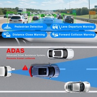 Sistem Pemantauan Pengemudi ADAS DMS 720P 4G GPS Mobile MDVR 4CH Kamera Mundur Cadangan Kendaraan Truk Mobil Perekam Video Dash Cam