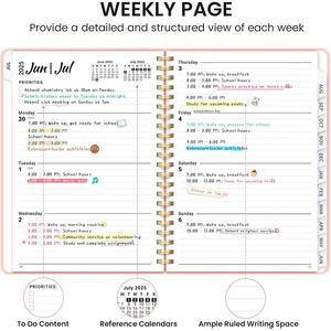 Agenda A5 2026 a Spirale per Studenti, Quaderno Personalizzabile con Stampa, Planner a Fogli Mobili, Materiale Scolastico - Product Image 5