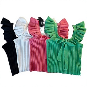 Camisola de Punto Transpirable y Sostenible para Mujer, Estilo Casual de Verano, con Botones, Color Caramelo, Venta al Por Mayor - Product Image 3