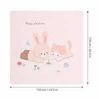 Couverture bébé en coton bambou 6 couches 43,3x43,3 pouces, couverture bébé personnalisée entièrement imprimée, couverture bébé en mousseline douce, vente en gros