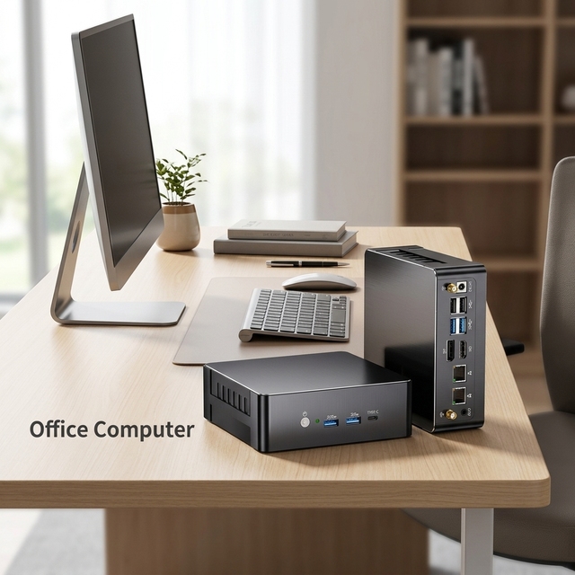 Office Computer Mini PC Intel Core I9-13900H DDR5 64G Dual NVMe Business Computer Dual LAN WiFi 6 Digital Signage