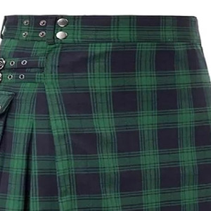 Kilt de Alta Calidad para Hombre, Kilt Tradicional Escocés con Tartán de las Highlands, Kilt Unisex, Precio al por Mayor, Servicio OEM - Product Image 5
