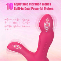 Vibrateur sans fil rechargeable par USB, étanche, pour le bien-être intime féminin, avec fonctions de vibration et de poussée