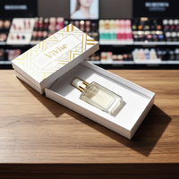 Boîte à parfum vide personnalisée haut de gamme avec design gratuit, doublée d'éponge, en papier, pour coffret cadeau cosmétique et parfum