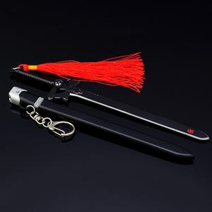 Épée Art en ligne <span class=keywords><strong>Kirito</strong></span> Elucidator Printemps Action 22cm Porte-clés Anime Épée Modèle Arme Artisanat Décor Cadeau pour SAO Fans <span class=keywords><strong>Cosplay</strong></span> - Product Image 2
