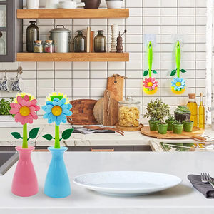 Spazzola <span class=keywords><strong>per</strong></span> piatti a forma di fiore spazzola <span class=keywords><strong>per</strong></span> lavare la cucina con vaso rimuove rapidamente le macchie spazzola <span class=keywords><strong>per</strong></span> la pulizia delle pentole - Product Image 6