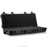 Vente en gros de valises rigides pour armes à feu en plastique personnalisées, étanches IP67, avec insert en mousse pour le stockage d'armes à feu OEM, chasse en plein air