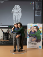 Impression 3D de figurines personnalisées, modélisation de figurines, création de modèles 3D en couleur, reproduction de portraits photo-à-figurine, joueur de golf, personnage humain