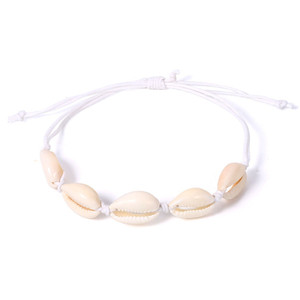 SC647 múltiples opciones pulsera de cuerda con cáscara y cuentas - Product Image 1