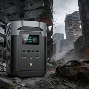 Station d'alimentation portable en aluminium 1500W, batterie de secours au lithium pour extérieur, mini générateur pour camping, randonnée, voyage - Product Image 4