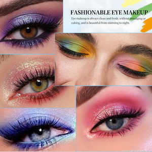 最新色彩妆眼影调色板素食持久防水闪光裸色眼影调色板私人标签 - Product Image 4