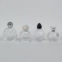 Flacon de parfum de luxe en verre à base épaisse 50 ml, flacon vide carré en verre pour emballage de parfum 30 ml 50 ml 100 ml, flacon pulvérisateur de parfum