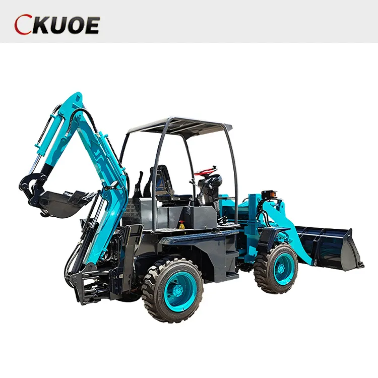 2023 Hot sale Mini Tractor Backhoe Loader Cheapest small Backhoe Loader 4x4 Small farm Excavator Digger Backhoe Loader