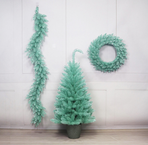 Nouvelle Guirlande de Noël Artificielle Haut de Gamme 2026 de 90 cm <span class=keywords><strong>en</strong></span> <span class=keywords><strong>Pot</strong></span>, Sapin d'Intérieur Floqué avec Neige, Installation Facile - Product Image 1