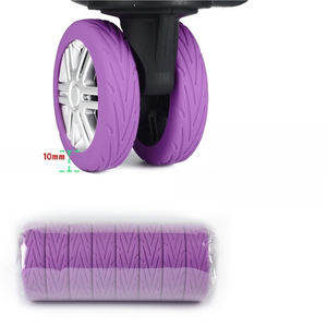 Protection de roue de valise en silicone professionnelle, réglable, portable, durable, avec réduction du bruit et absorption des chocs - Product Image 4